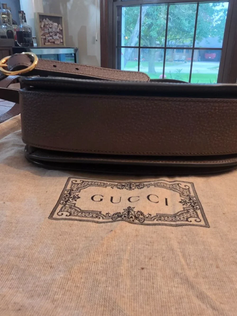 Gucci Ophidia Saddle Flap Shoulder Bag